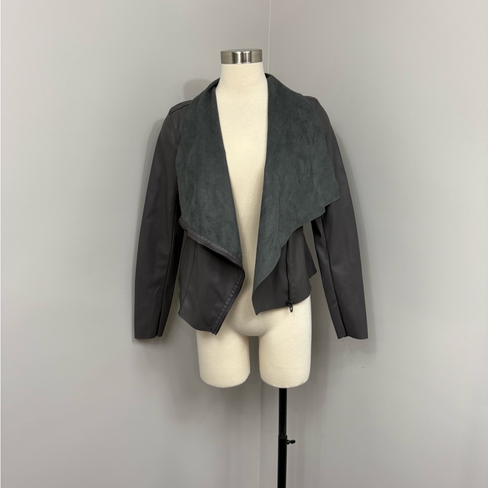 Blank NYC Grey Leather Jacket‎
